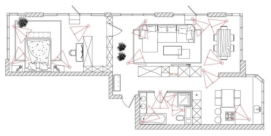 Black&White Квартира, 90 кв.м.