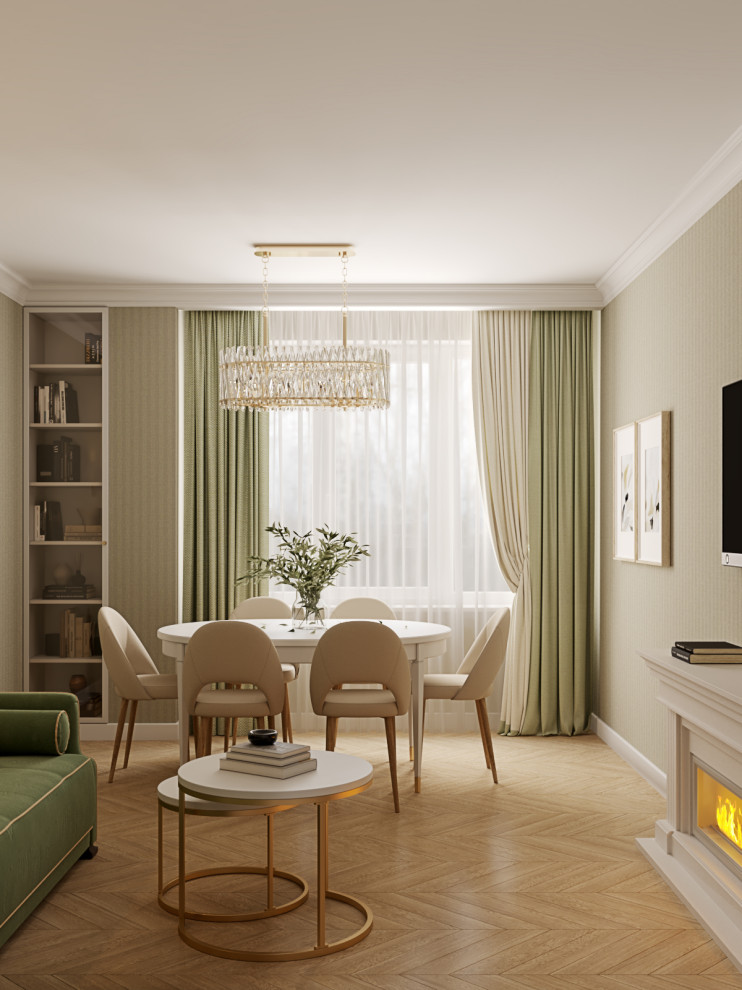 Квартира с камином. ЖК ""Лесная поляна"