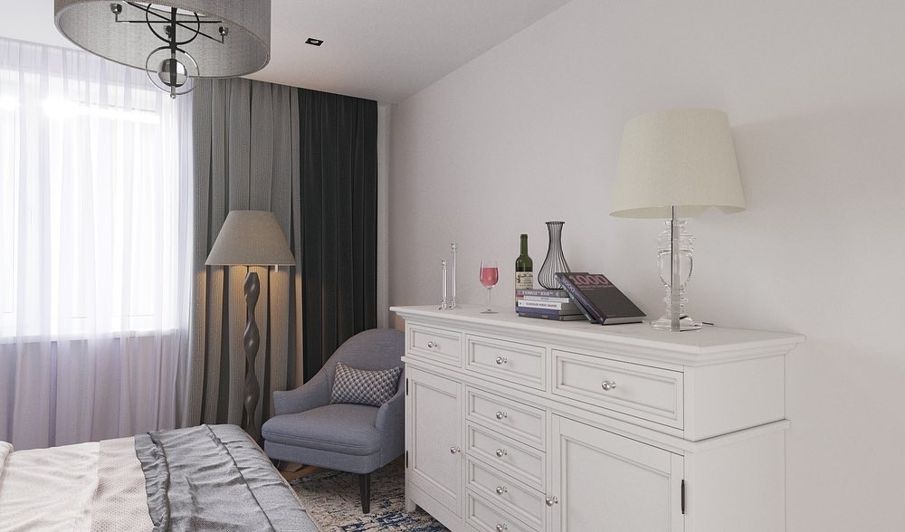 Проект спальни  14 кВ м  г. Саратов