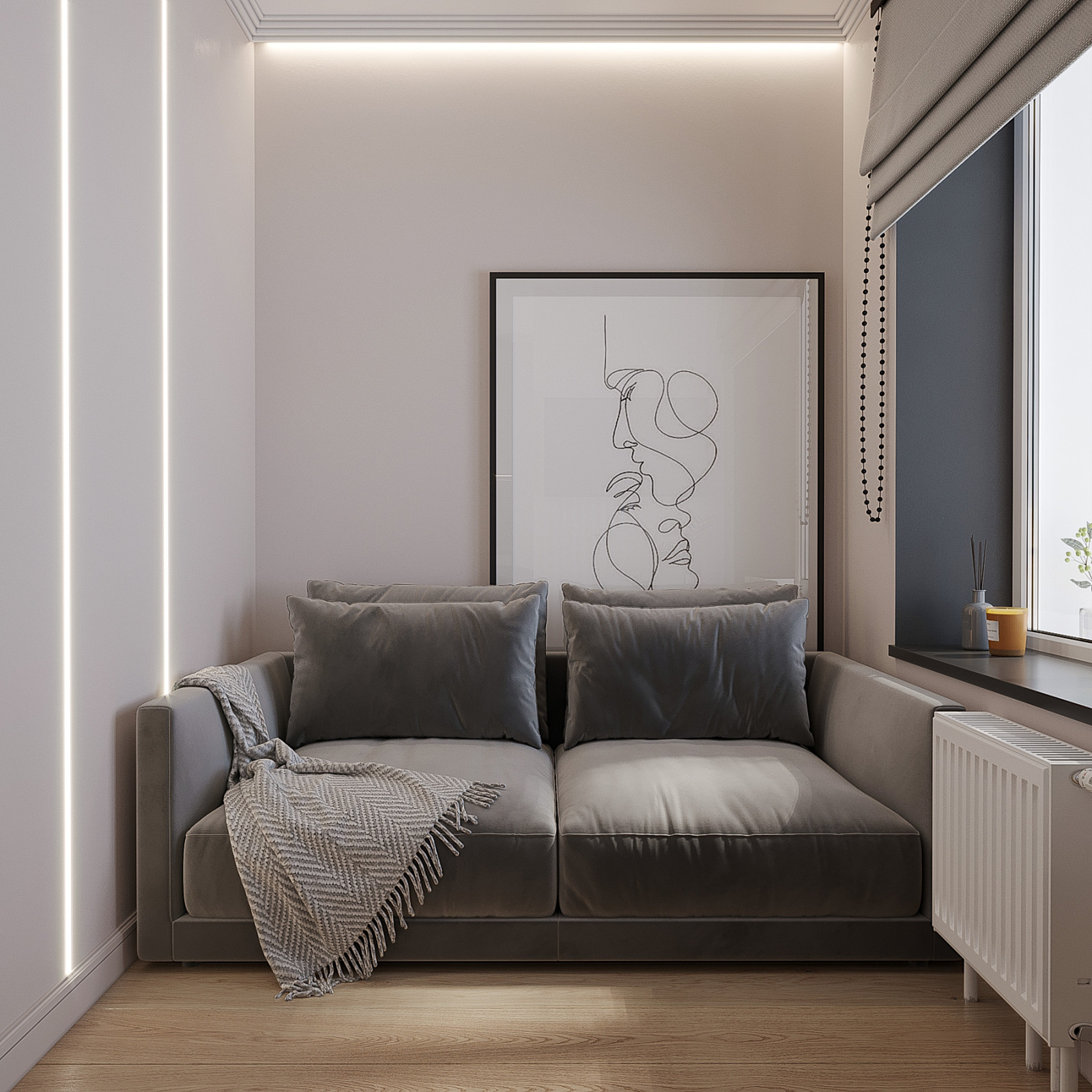 ЖК Весна, однокомнатная для интернациональной пары Хорхе и Карины