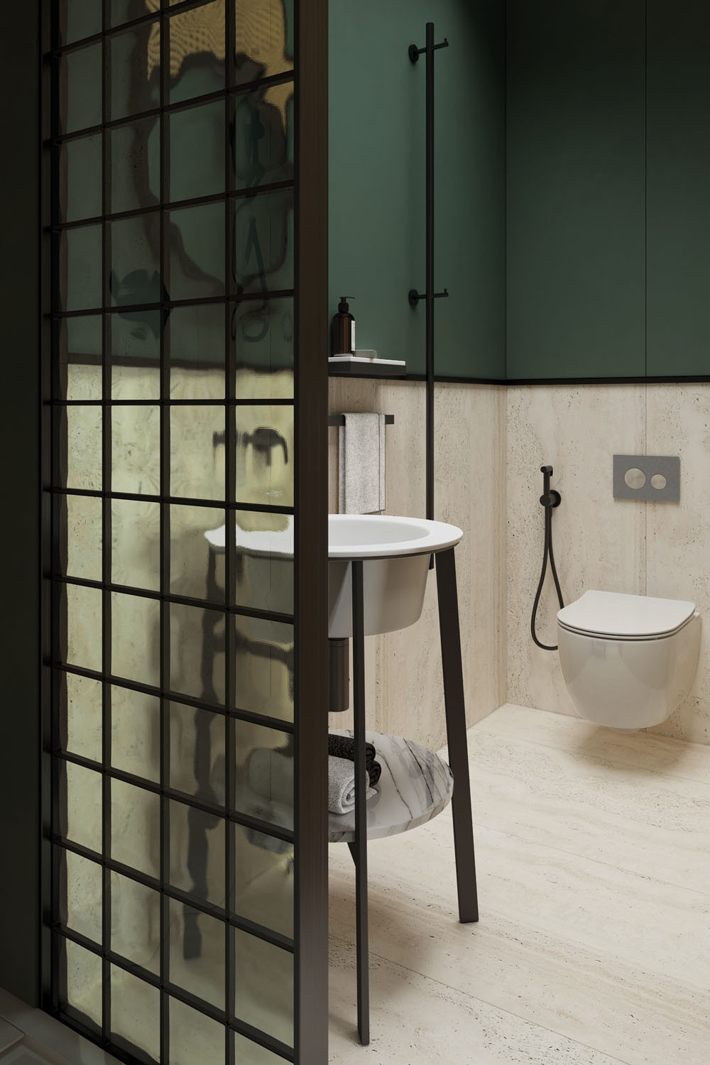 Визуализация трехкомнатной квартиры в ЖК Некрасовка