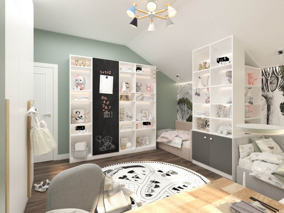 Яркий интерьер таунхауса