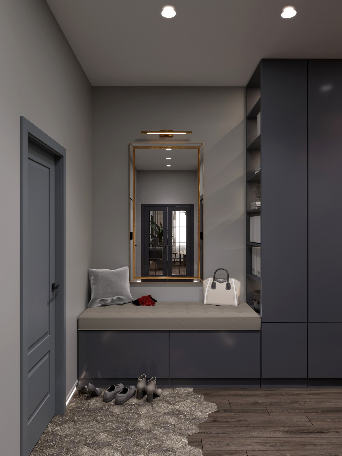 Квартира в серых тонах