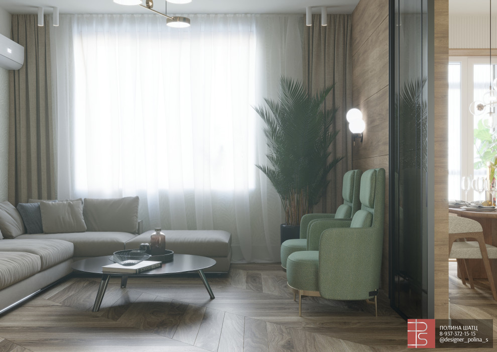 Квартира с 3м потолками для семьи из 4 человек