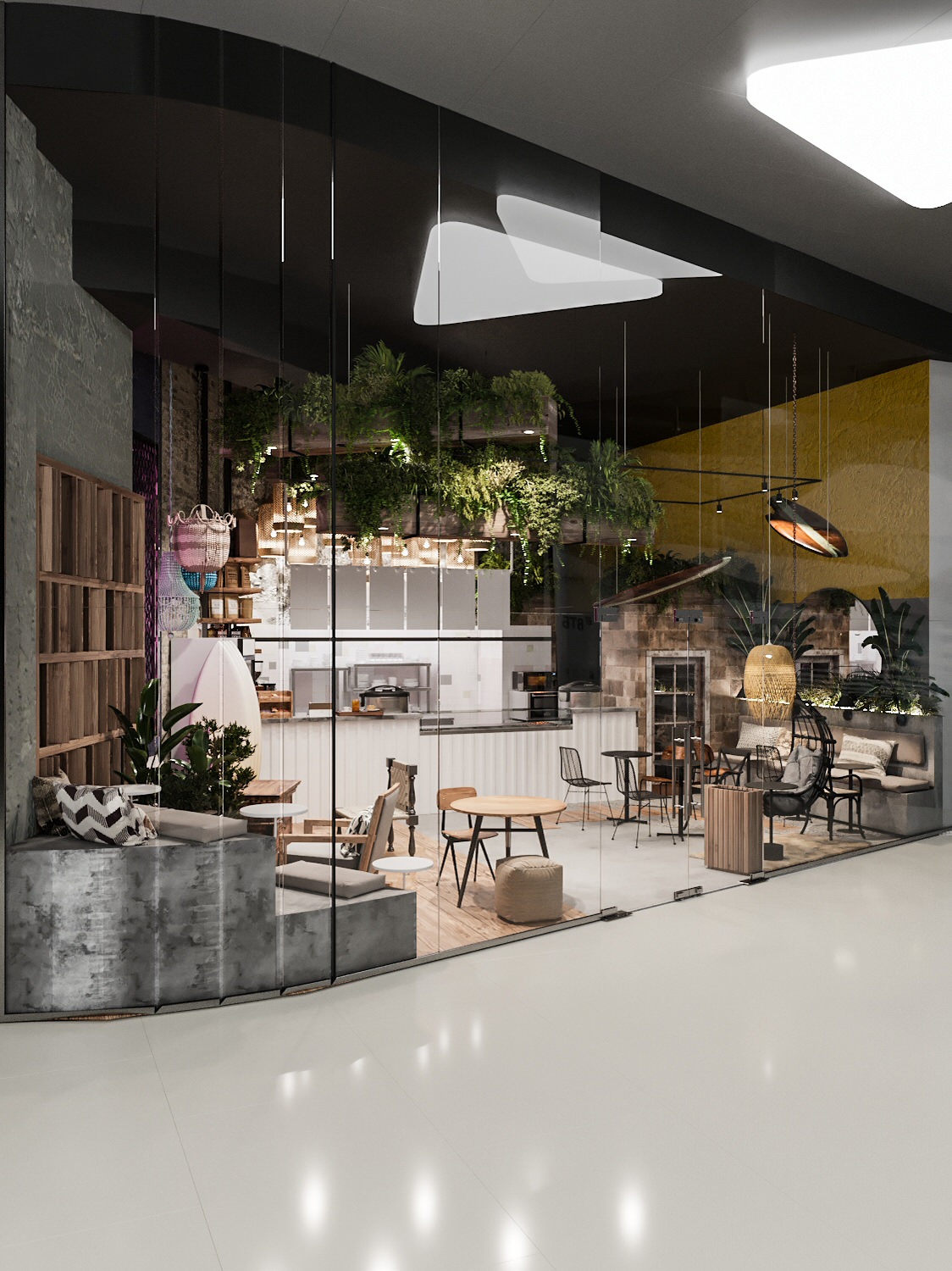 Дизайн кафе Spot4 (Башня Федерации)