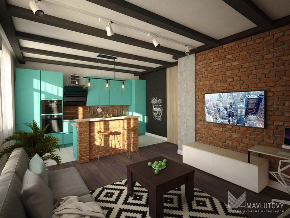 2-комнатная квартира  с элементами стиля лофт в Москве