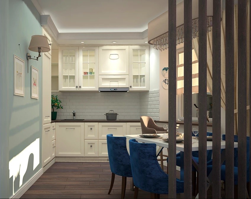 БОГЕМНЫЙ АРТ - ДЕКО В ЖК "ПЯТНИЦКИЕ КВАРТАЛЫ"