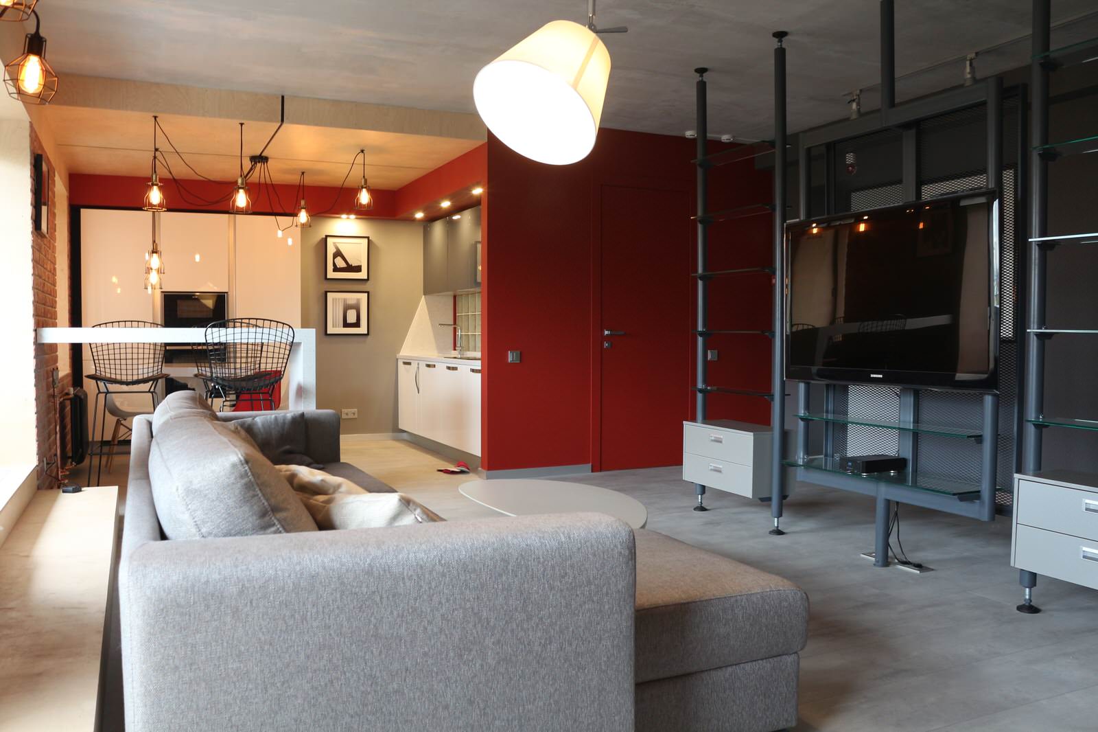 Проект двухуровневой квартиры в стиле ЛОФТ