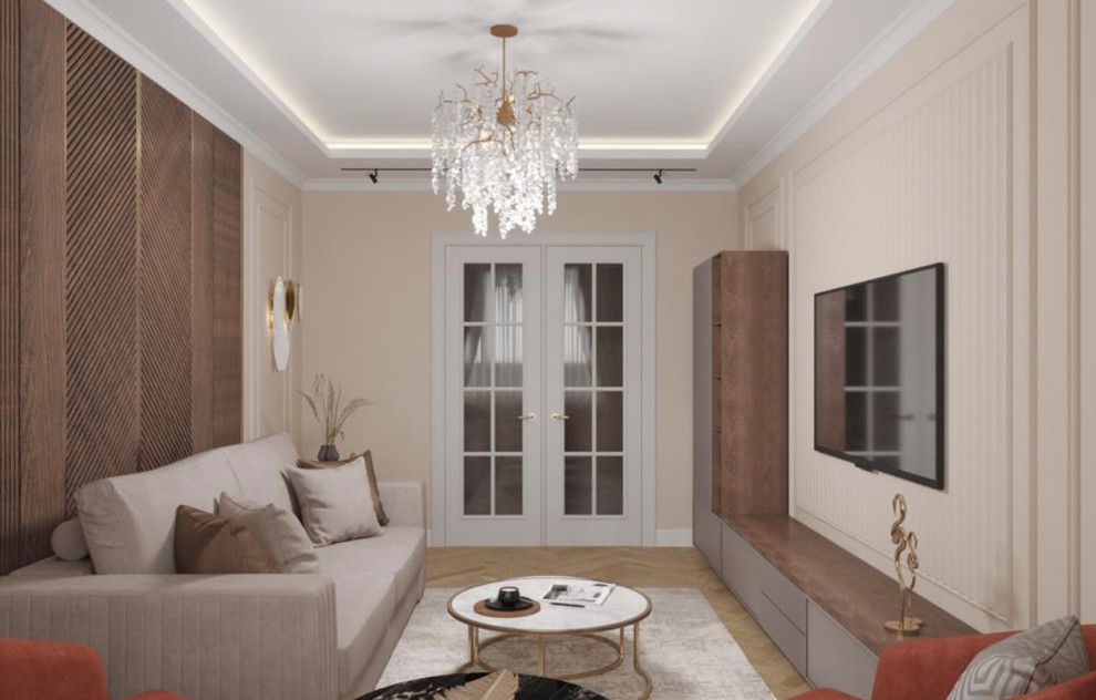 Гостиная в 2-х комнатной квартире