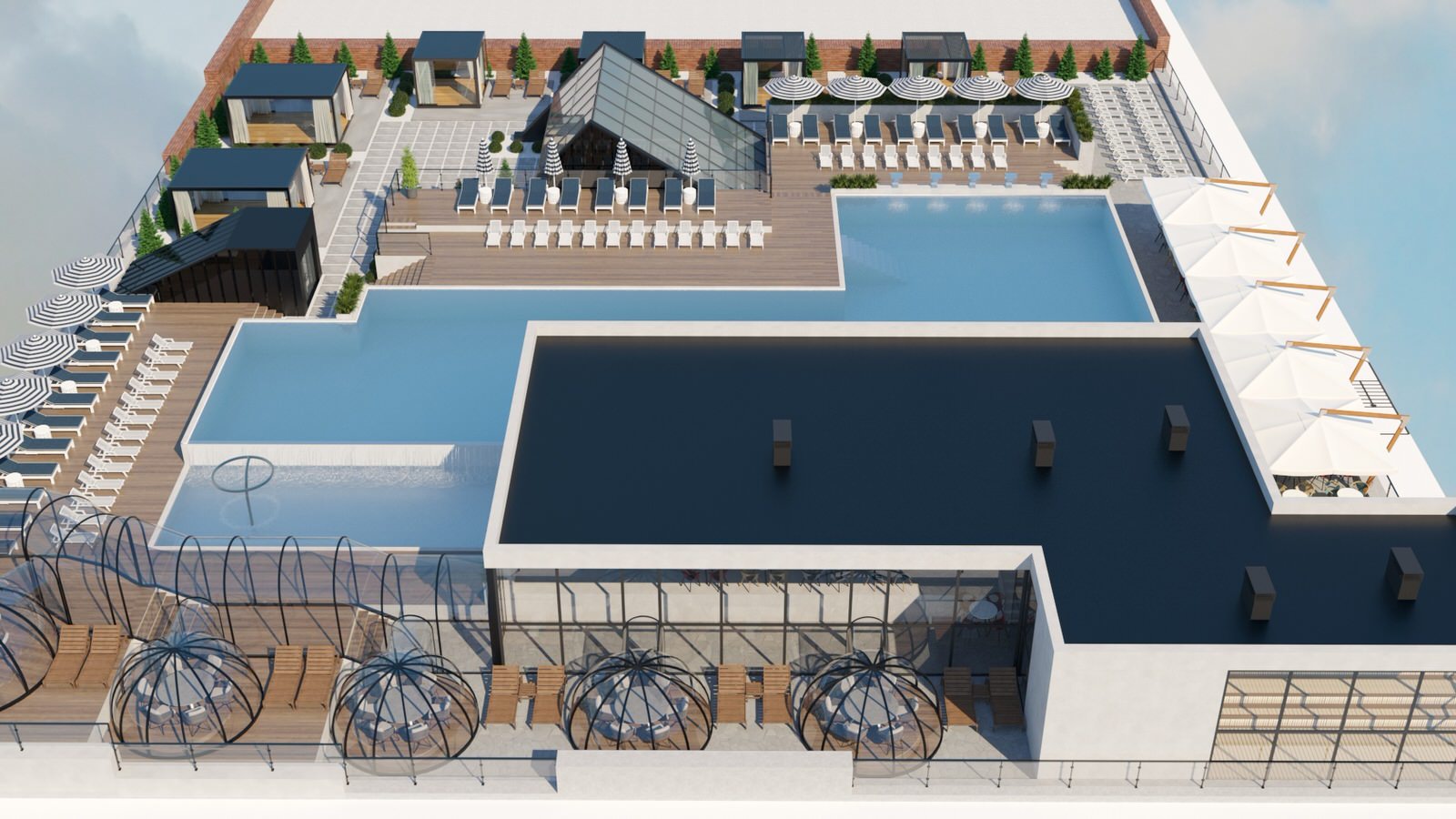 Термы "Лето". Открытый бассейн на крыше