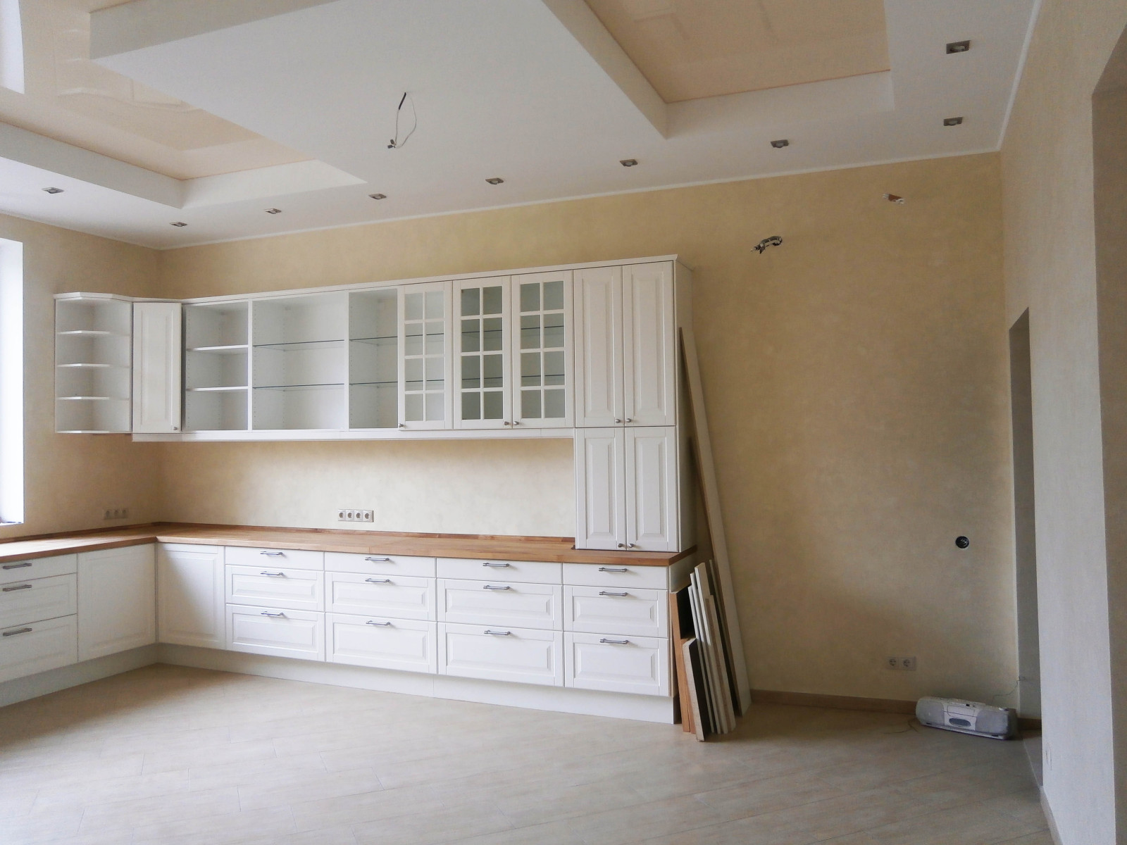 Кухня, в процессе реализации проекта