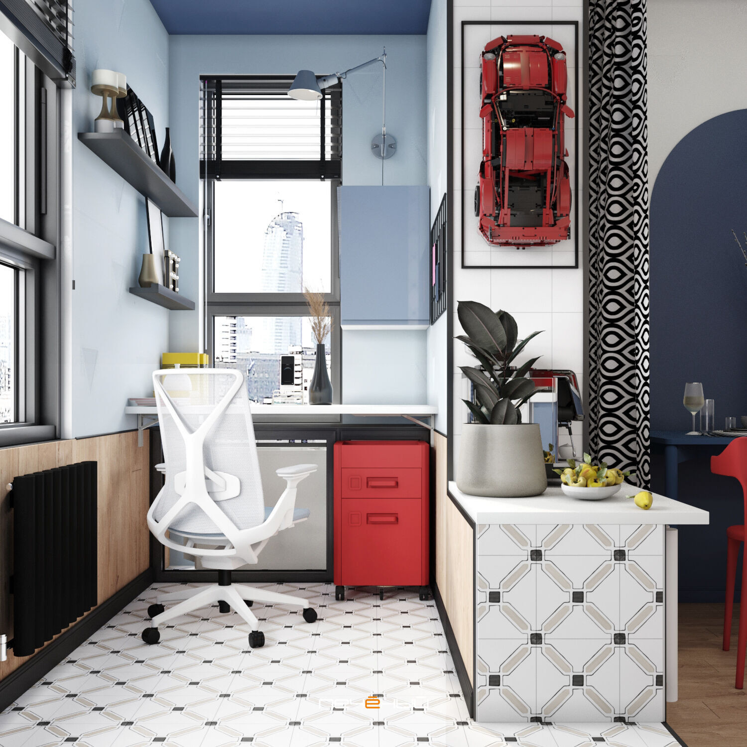 2025 Дизайн 1-комн. квартиры 38 м² в современном стиле, Санкт-Петербург