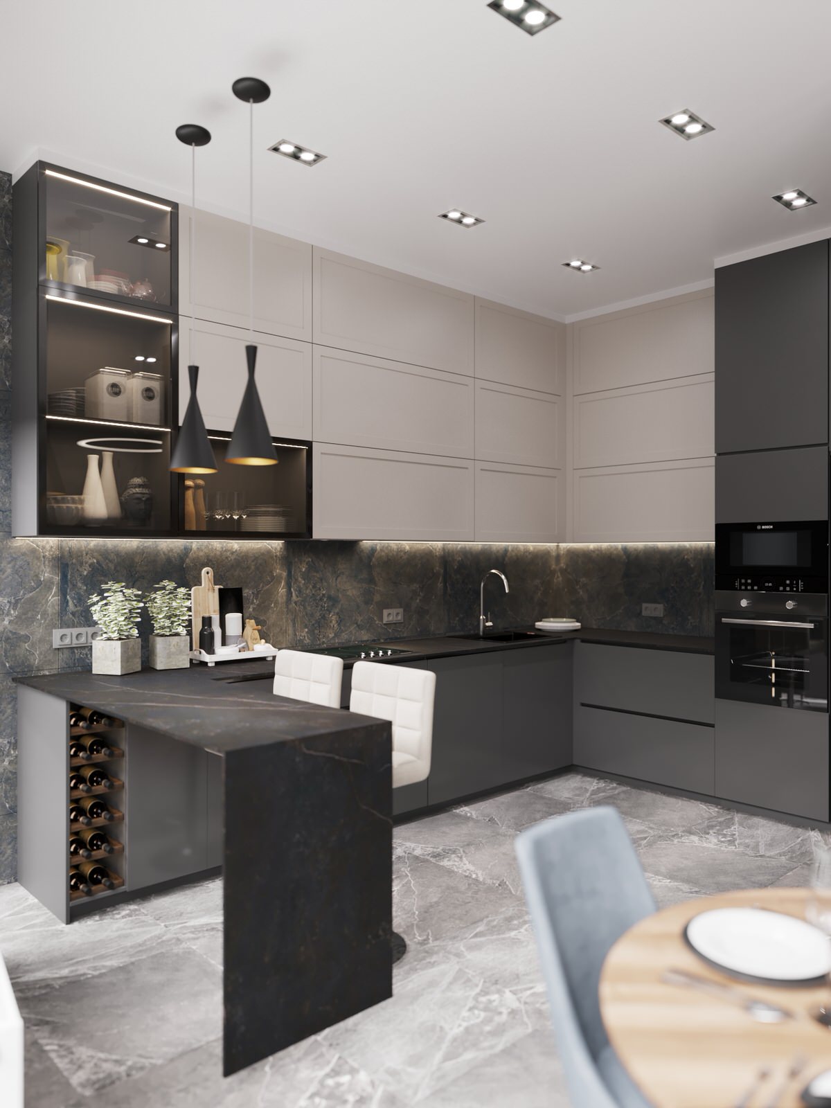 Interior design of an apartment
