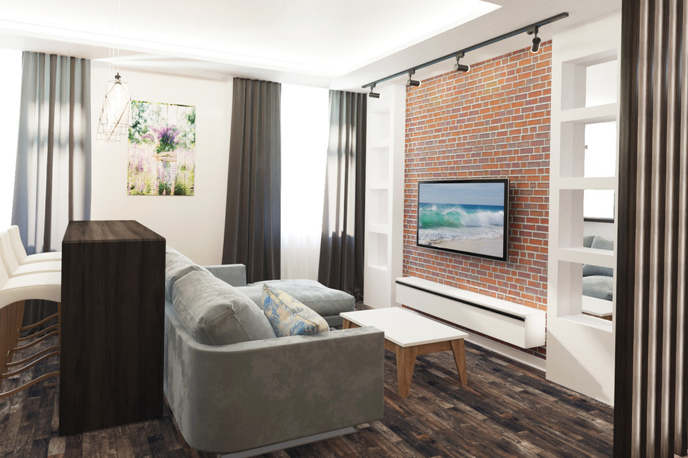 Обложка проекта: Кухня гостиная на Краснолесья