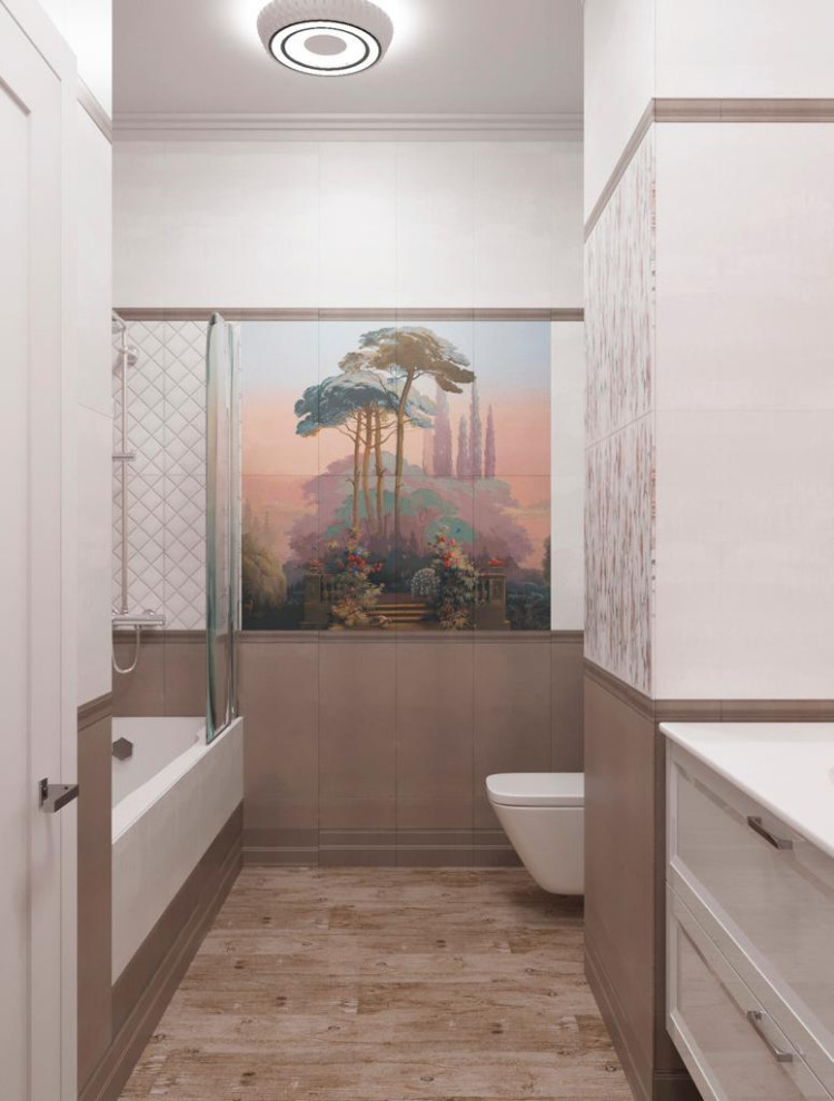 Дизайн проект квартиры общей площадью 87 м2 в стиле "Эклектика"