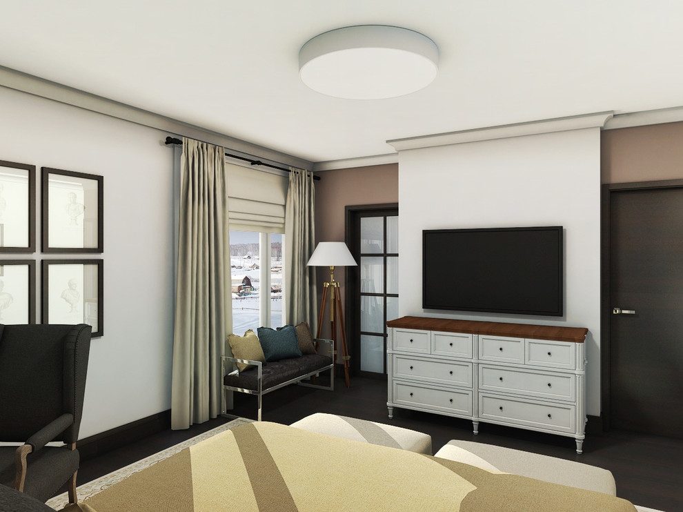 bedroom, lesnye polyany house