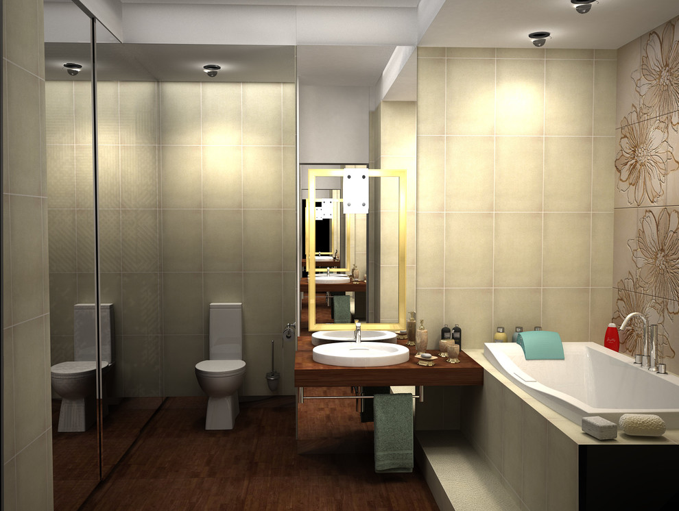 Ванная комната в квартире молодой женщины