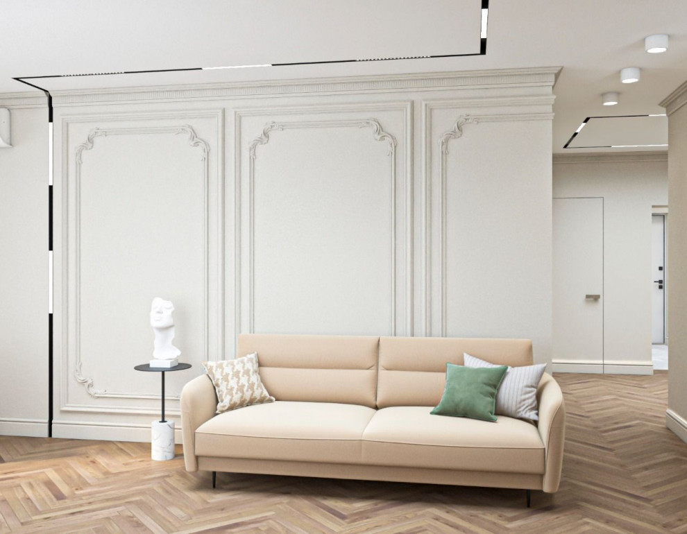 Просторная квартира с гостевой в классическом стиле