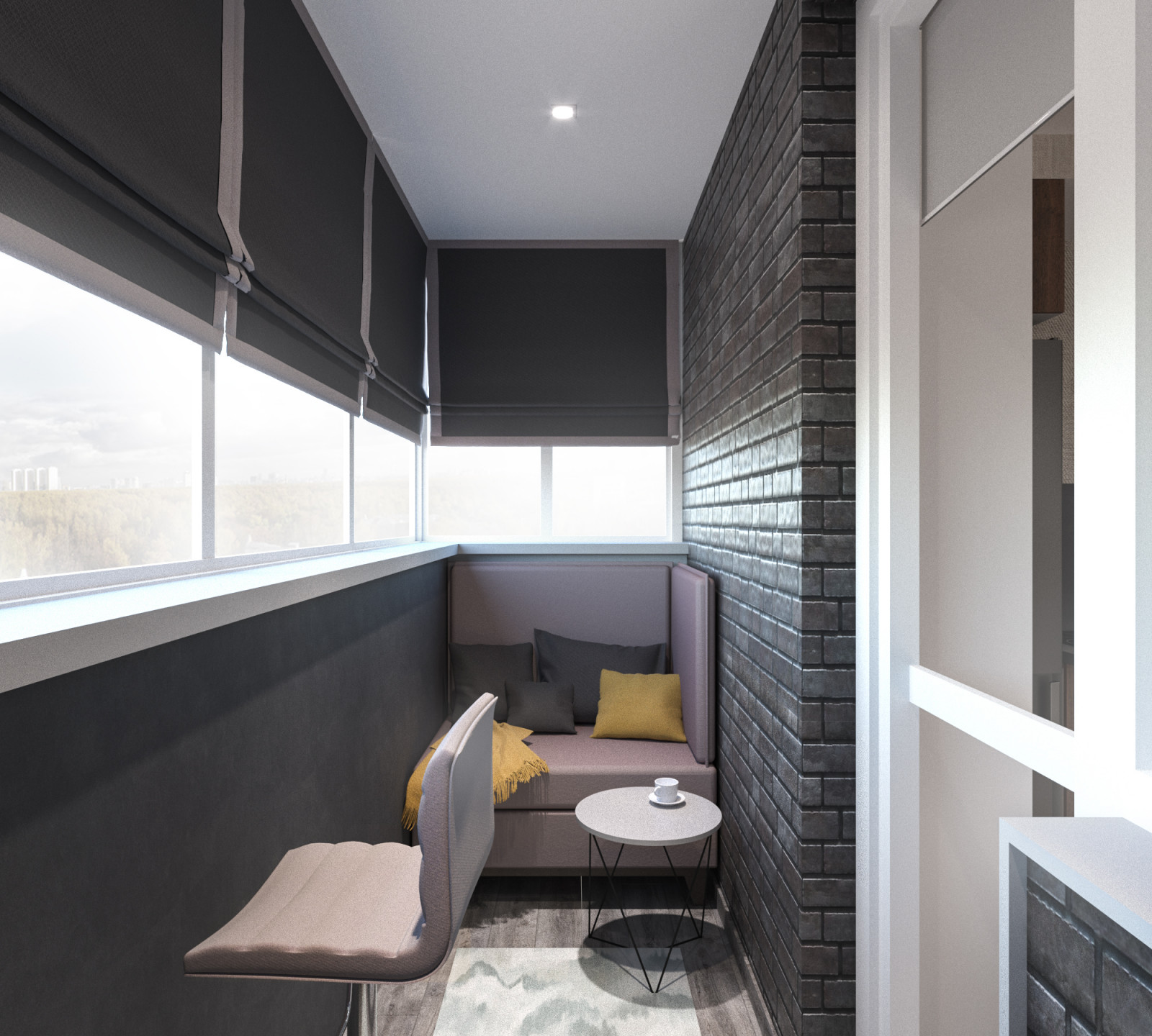 Дизайн-проект. Из 2-шки в 3-шку.  ЖК "Левобережный". Тула. 2018 г.