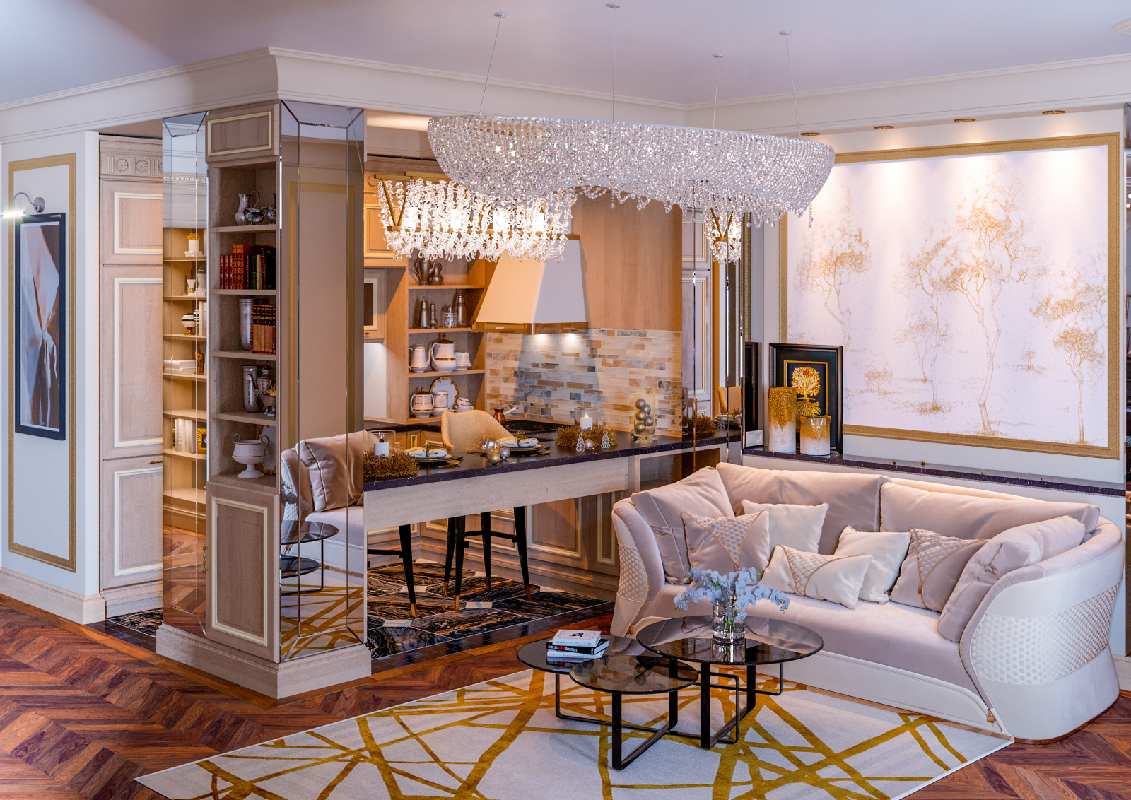 Дизайн евродвушки в ЖК Гранвиль