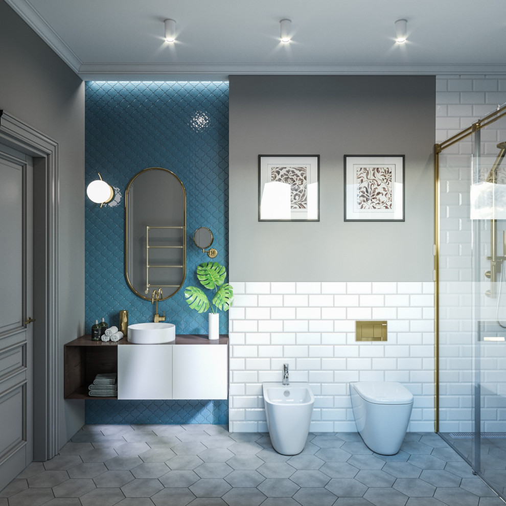 Дизайн коттеджа в неоклассическом стиле 260 кв.м. (2018 год)