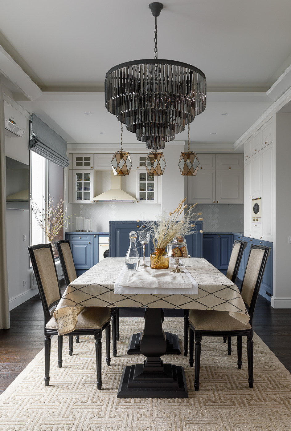 Реализованный проект квартиры 240м², ЖК Смольный проспект