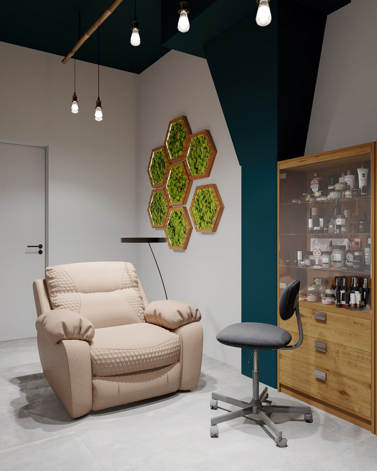 Коммерция. Салон красоты KUTIKULA 105 м². Проект разработан за 1 неделю