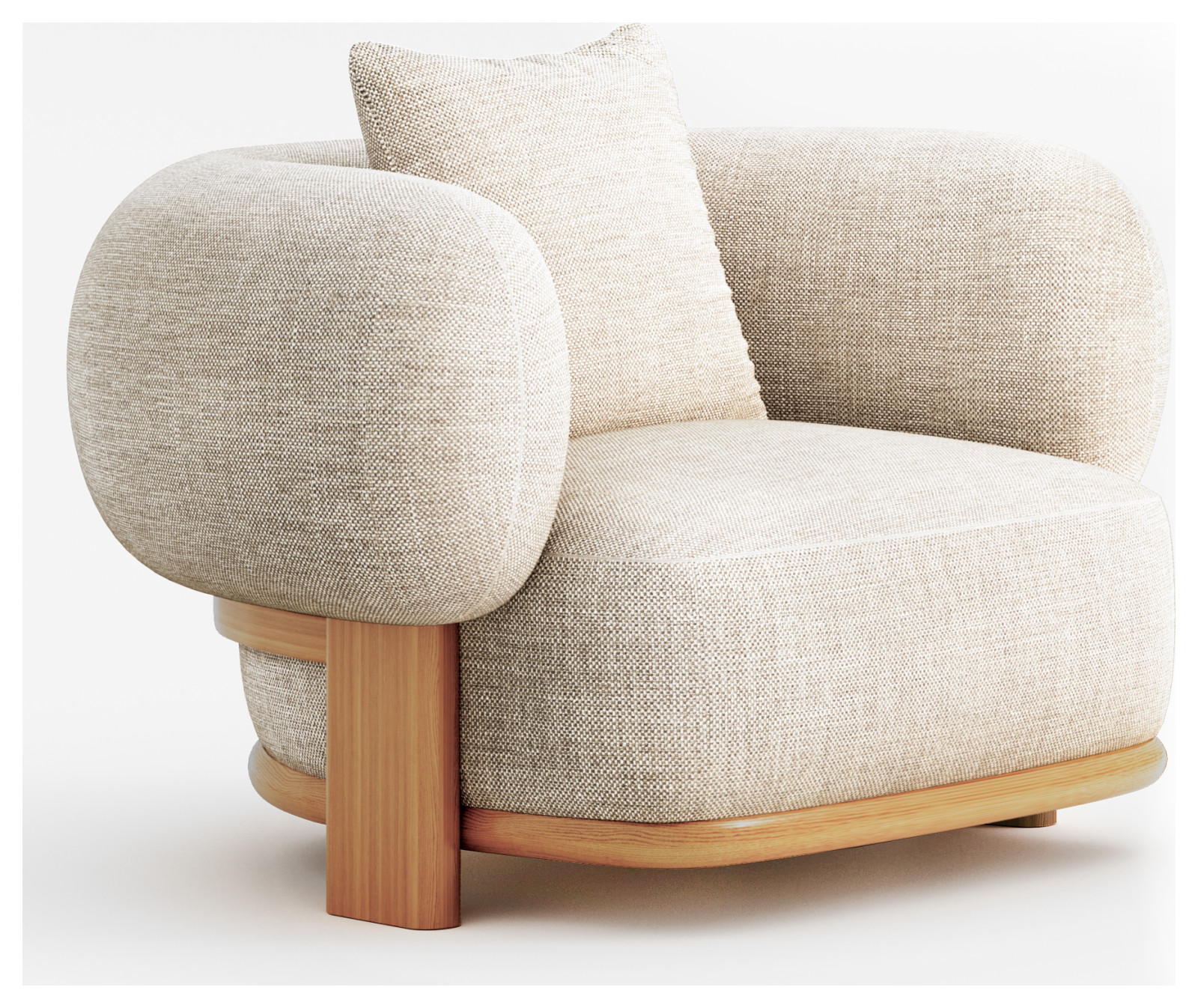 3 d моделирование кресла на белом фоне