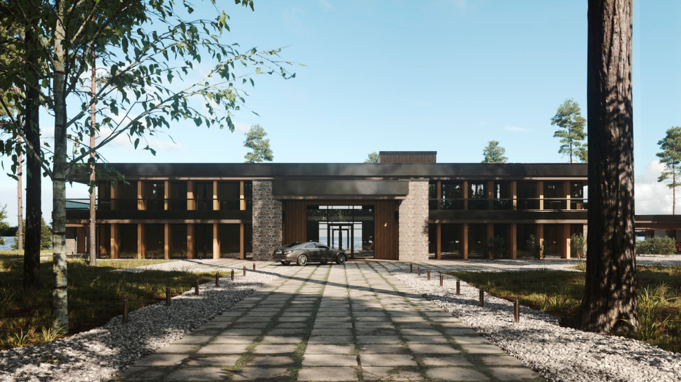 Жилой дом-резиденция на берегу Финского залива площадью 1800 м.кв.