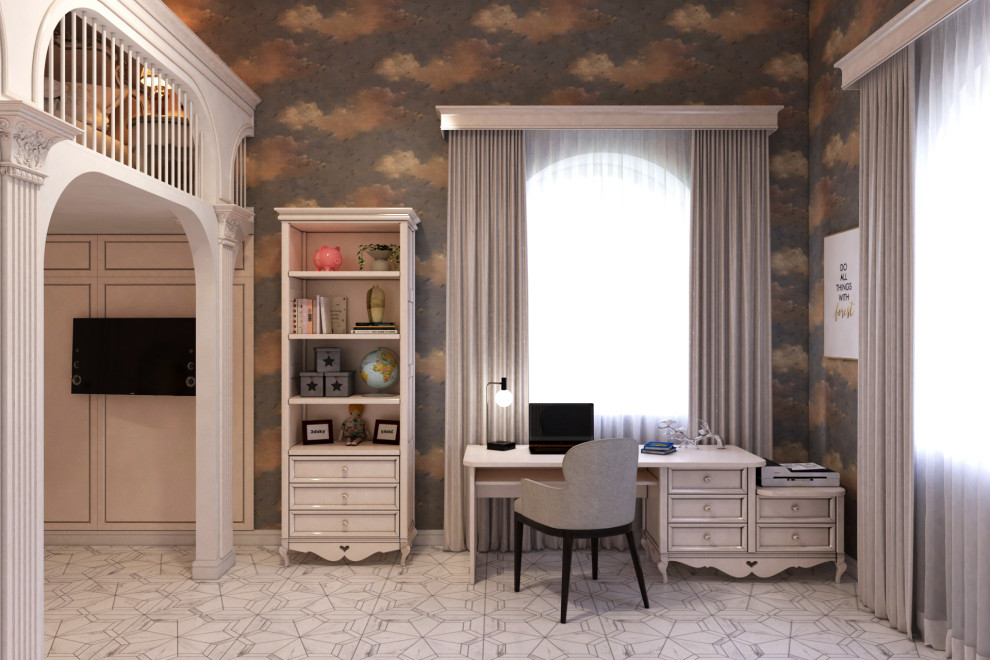 Дизайн детской комнаты в частном доме