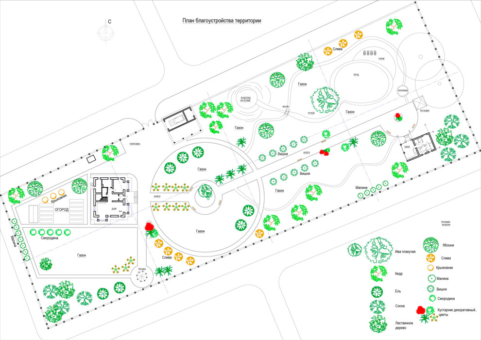 Проект коттеджа - четыре сезона