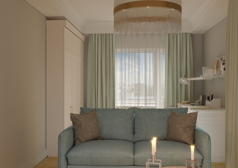 Обложка проекта: Квартира в Ханты-Мансийске в стиле неоклассика