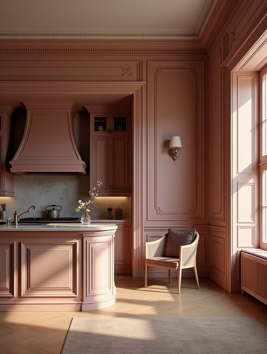 Кухня гостиная в классическом стиле