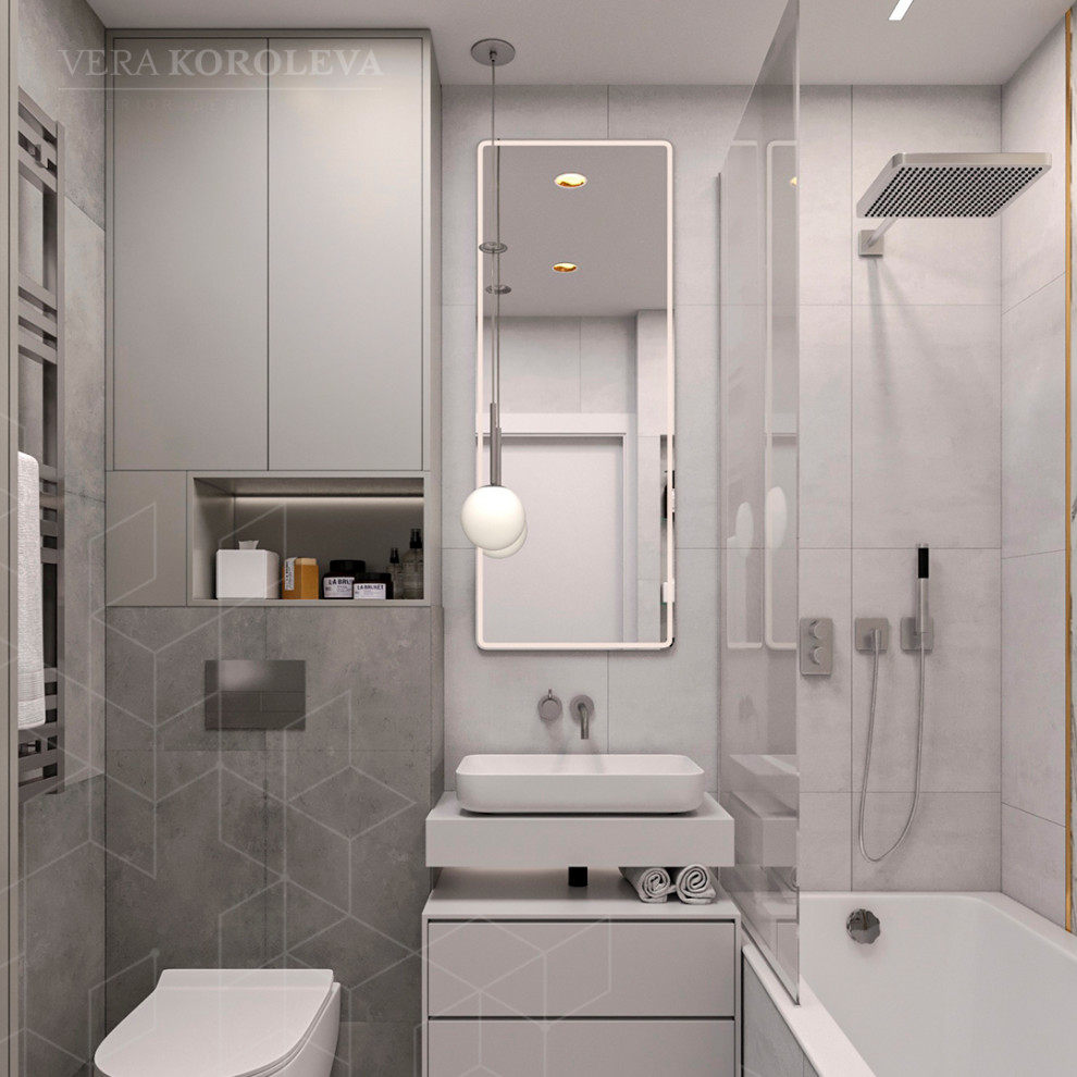 Обложка проекта: Дизайн-проект двухкомнатной квартиры с золотыми акцентами в ЖК "Q-Мир"