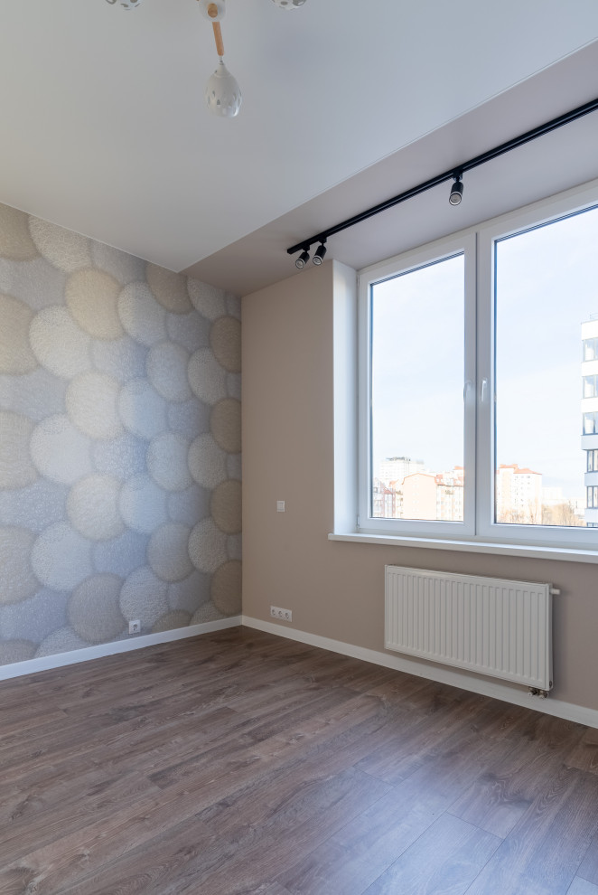 Как из однушки 45 кв.м сделать двушку с гардеробом и акцентной изумрудной кухней