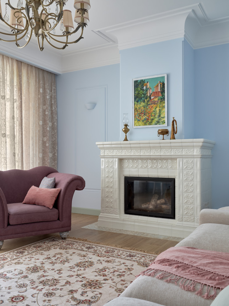 Гостиная с камином