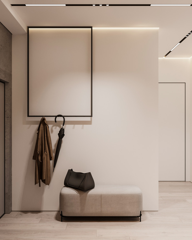 ЖК "Небо" современный интерьер в стиле минимализм 105 кв.м