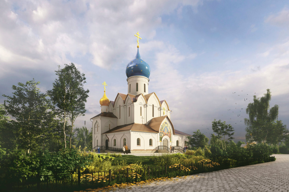 Храм Успения Пресвятой Богородицы и объекты внешней инфраструктуры Мужского мона
