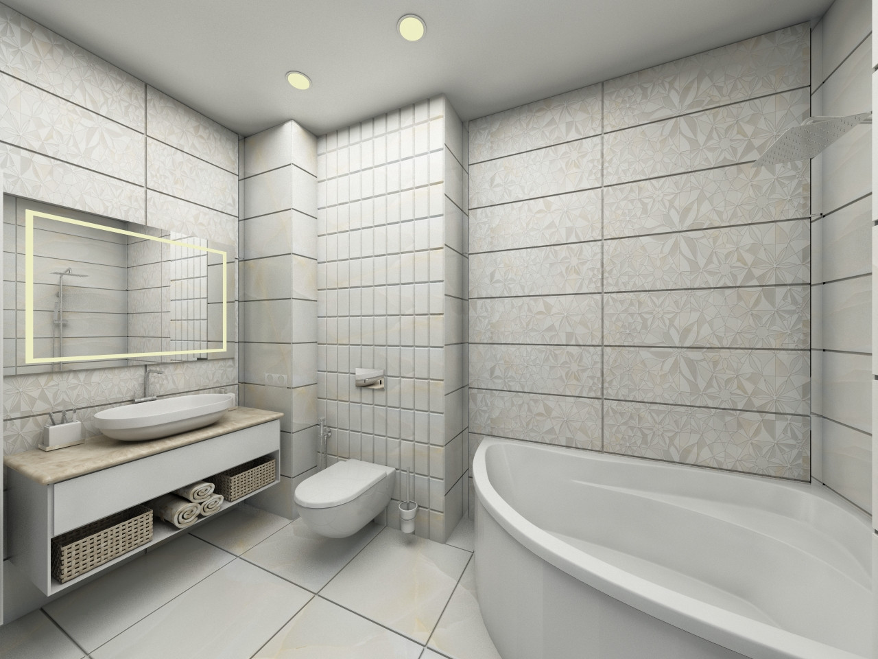 Современный интерьер в светлых тонах