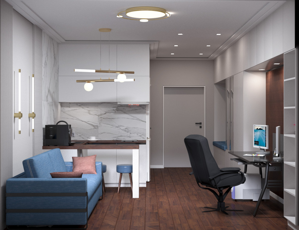 Обложка проекта: Квартира-студия для программиста-удаленщика