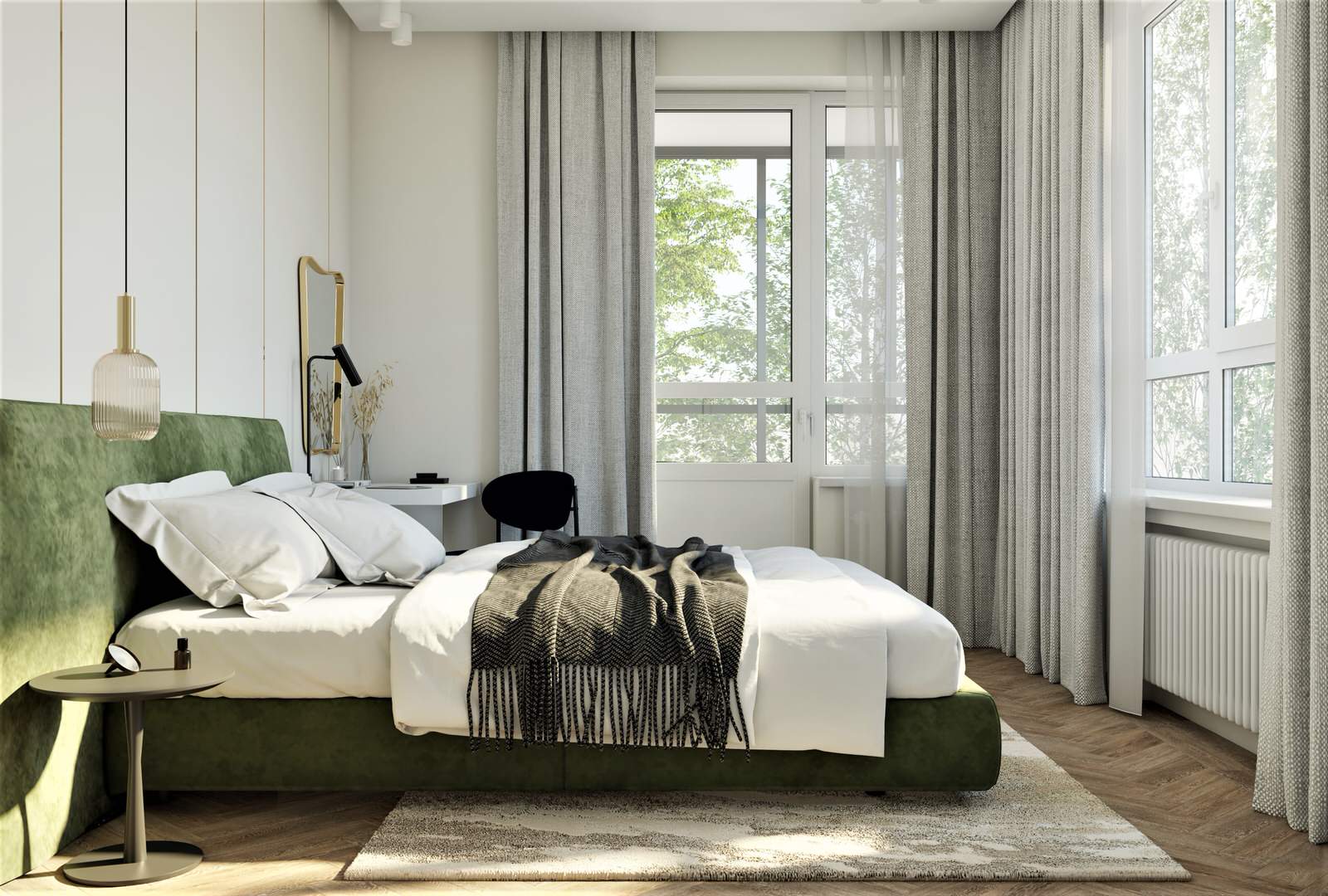 Двухкомнатная квартира площадью 66,3 м2 в ЖК Фестиваль Парк