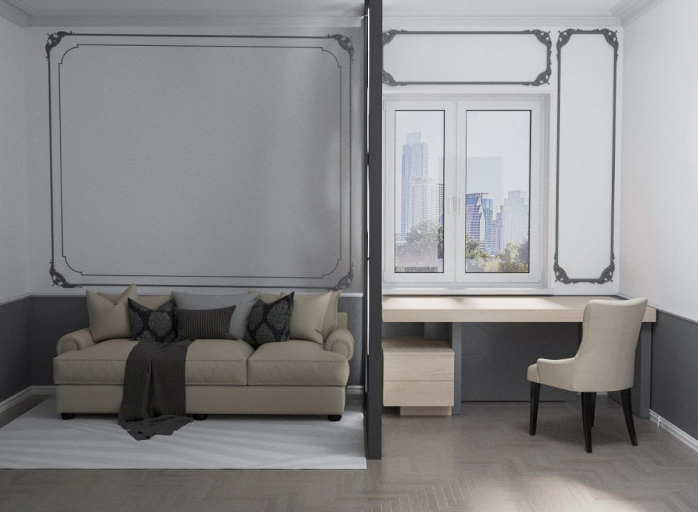 Современный французский стиль с элементами "Туаль-де-жуи"