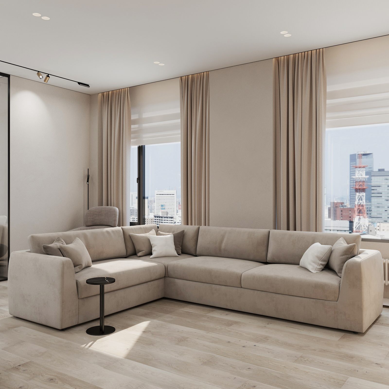 2023г. Интерьер квартиры 134 м2 в ЖК "Чикаго"