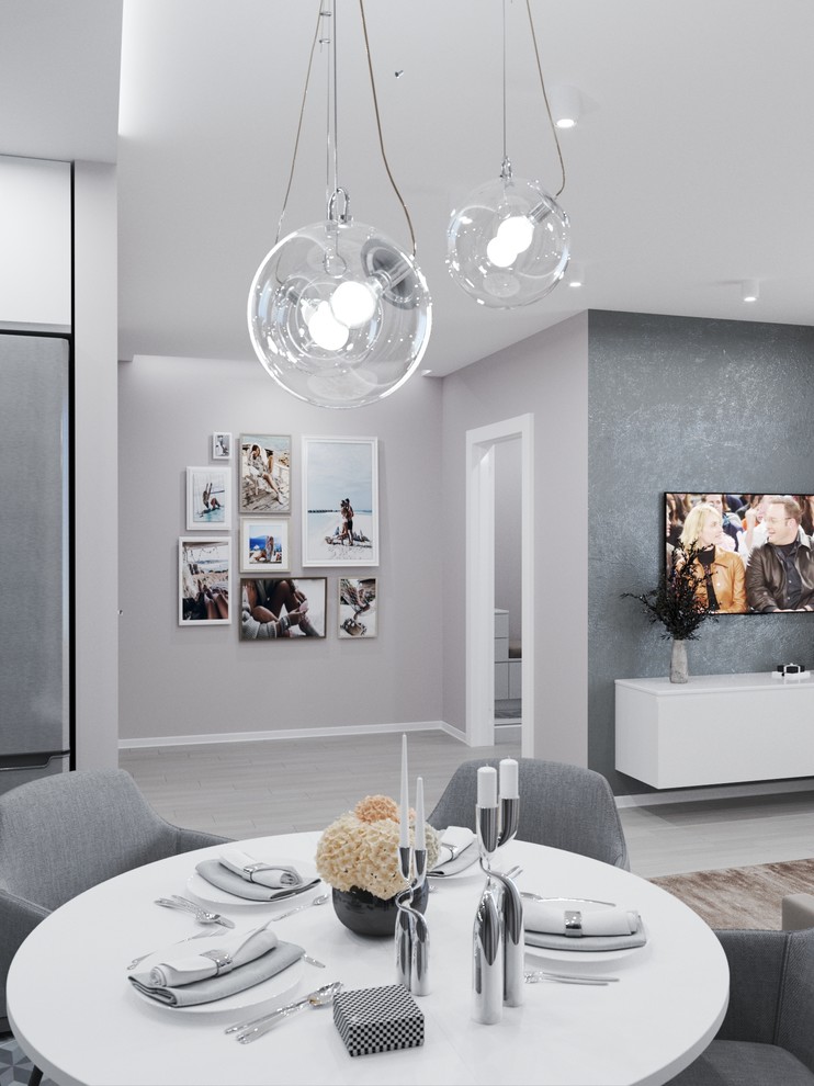 Интерьер таунхауса "50 оттенков серого"