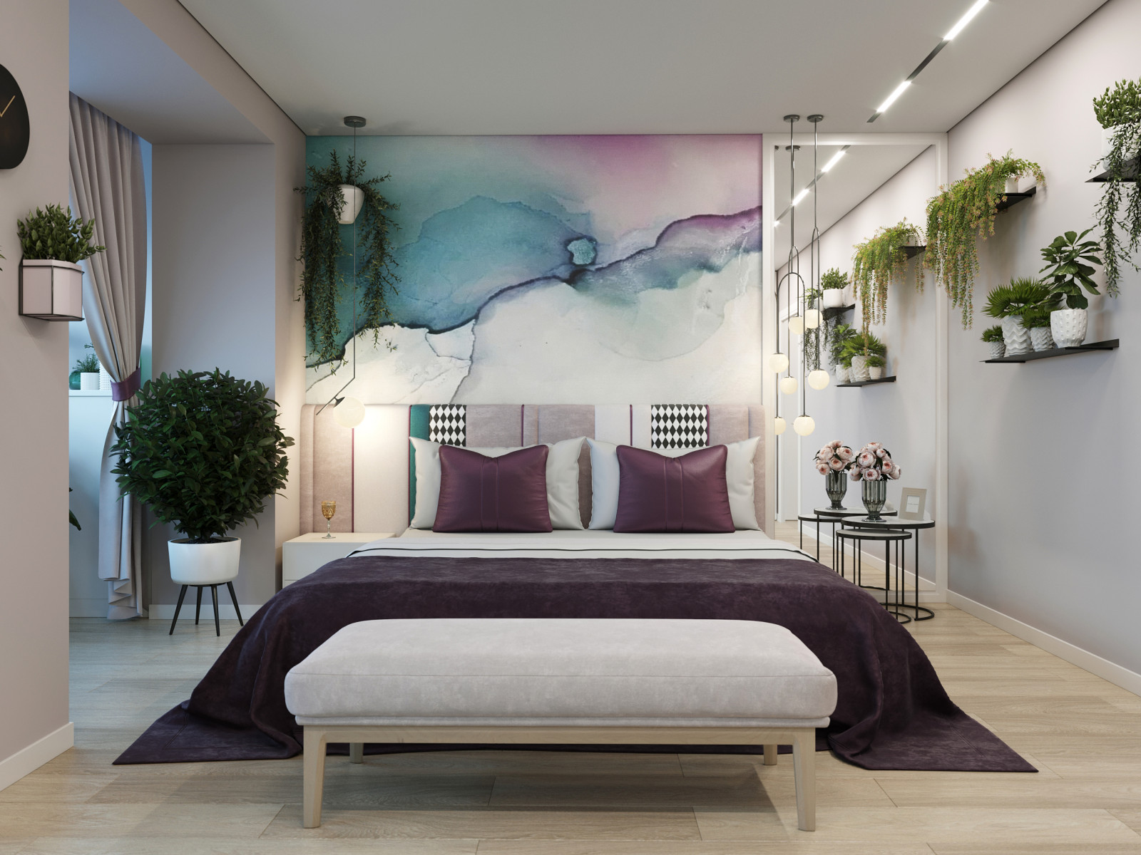 Обложка проекта: Зелёная спальня