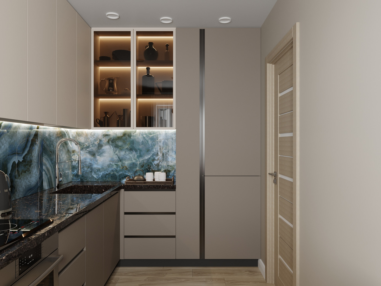 Обложка проекта: Проект небольшой кухни 9кв.м.