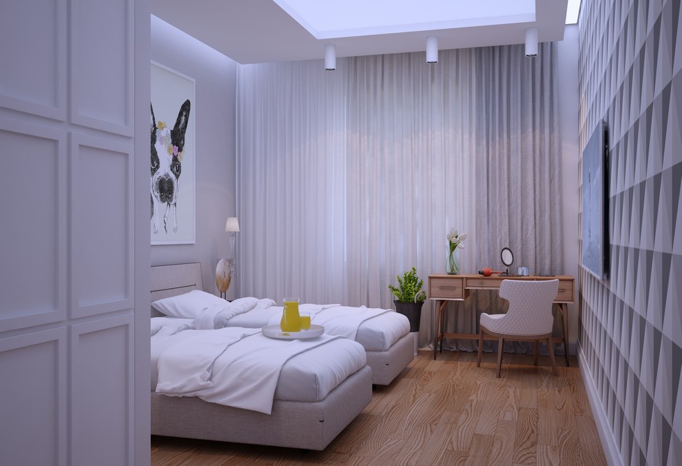 Интерьер двухэтажного загородного дома