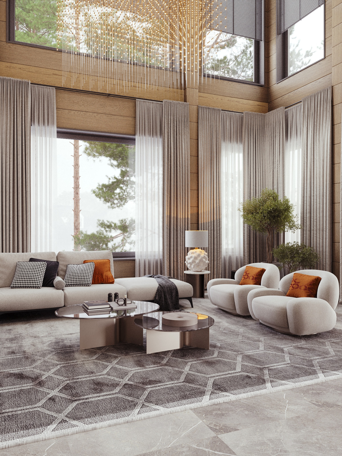 Интерьер загородного дома.