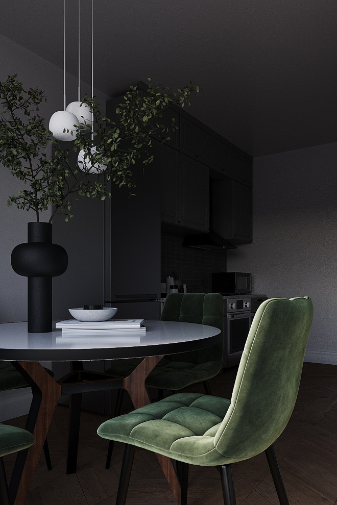 Обложка проекта: Кухня в квартире-студии