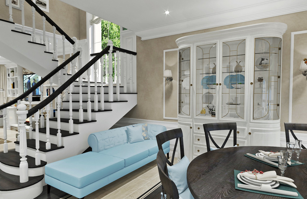 Гостиная и столовая в современном стиле